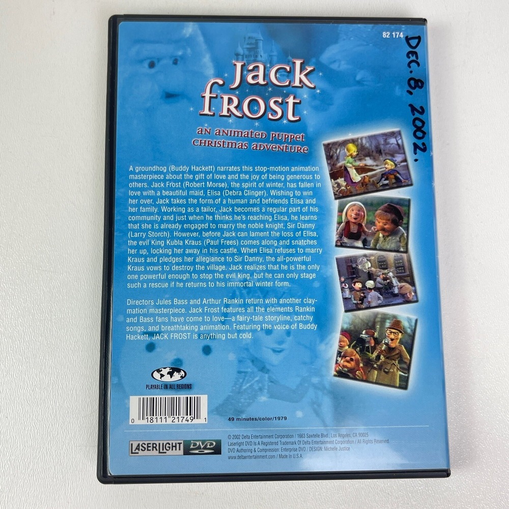 Jack Frost DVD 2002 Rankin Bass An Animated Christmas Puppet Adventure - Picture 5 of 9